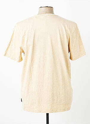T-shirt stretch manches courtes beige PIONEER homme