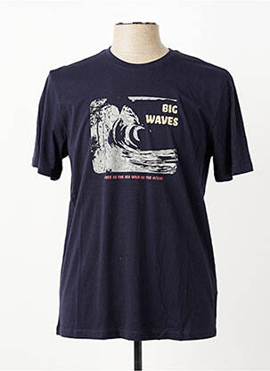 T-shirt coupe cintrée manches courtes bleu PIONEER homme