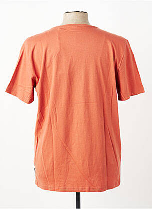 T-shirt stretch manches courtes orange PIONEER homme