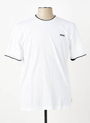 T-shirt coupe cintrée manches longues blanc PIONEER homme