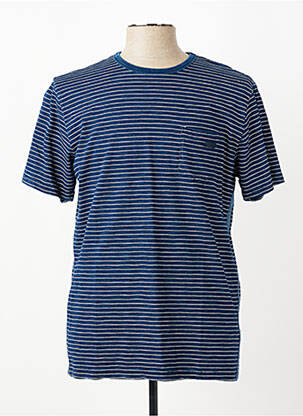 T-shirt coupe cintrée manches courtes bleu PIONEER homme