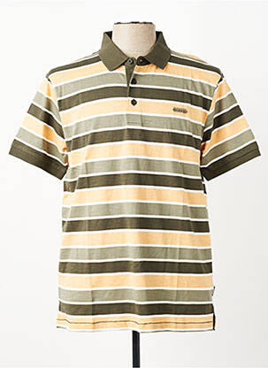 Polo tissage jersey manches courtes vert PIONEER homme