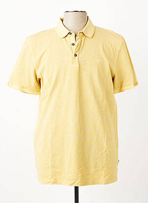 Polo stretch manches courtes jaune PIONEER homme