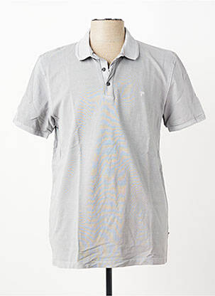 Polo stretch manches courtes gris clair PIONEER homme