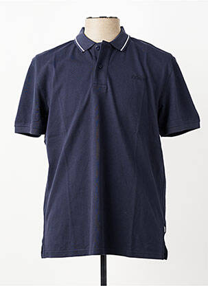 Polo stretch manches courtes bleu fonce PIONEER homme