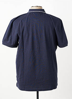 Polo stretch manches courtes bleu fonce PIONEER homme