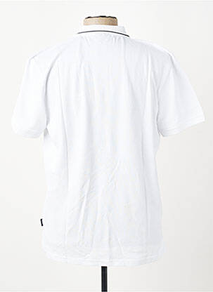 Polo stretch manches courtes blanc PIONEER homme