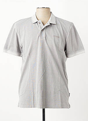 Polo stretch manches courtes gris PIONEER homme