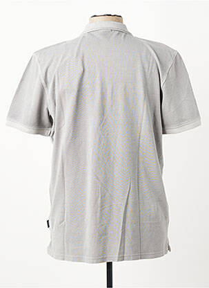 Polo stretch manches courtes gris PIONEER homme