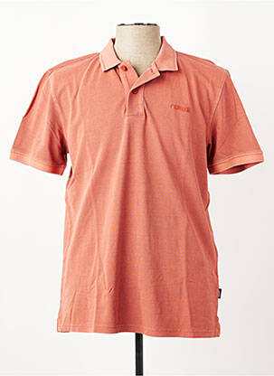 Polo stretch manches courtes orange PIONEER homme