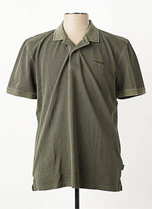 Polo stretch manches courtes vert PIONEER homme