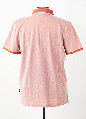 Polo tissage chiné manches courtes orange PIONEER homme