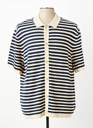 Chemise manches courtes fermeture boutonnée sur le devant beige PIONEER homme