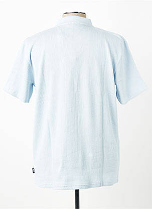Polo tissage jersey manches courtes bleu PIONEER homme