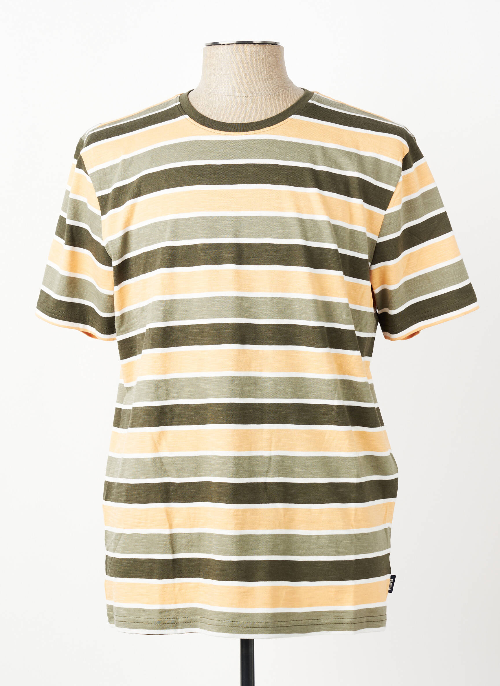 T-shirt coupe cintrée manches courtes orange PIONEER homme