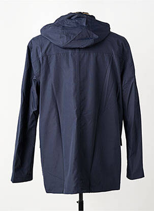 Imperméable coupe droite a capuche bleu PIONEER homme