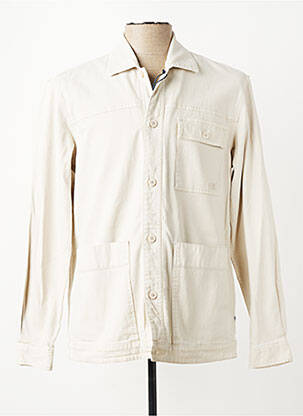 Veste casual fermeture boutonnée sur le devant beige PIONEER homme