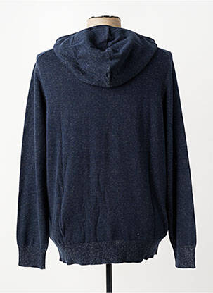 Pull tissage chiné manches longues bleu PIONEER homme