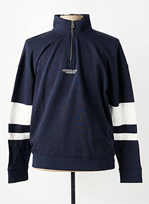Sweat-shirt stretch manches longues bleu PIONEER homme