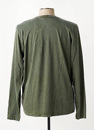T-shirt coupe cintrée manches longues vert PIONEER homme
