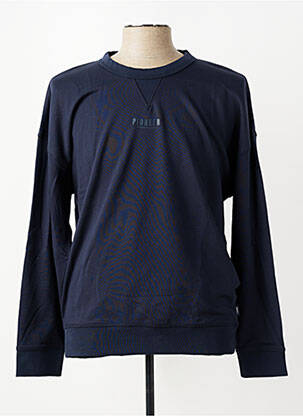 Sweat-shirt stretch manches longues bleu PIONEER homme