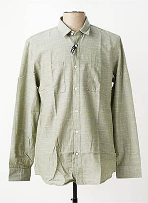 Chemise manches longues coupe droite vert PIONEER homme