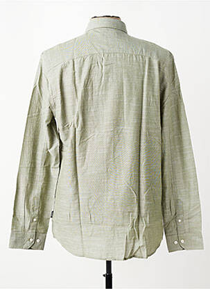 Chemise manches longues coupe droite vert PIONEER homme