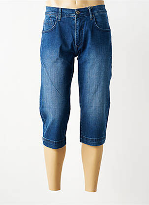 Bermuda tissage denim taille normale bleu PIONEER homme