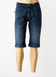 Bermuda stretch taille normale bleu PIONEER homme