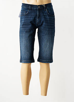 Bermuda stretch taille normale bleu PIONEER homme