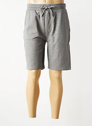 Bermuda taille élastique taille normale gris PIONEER homme