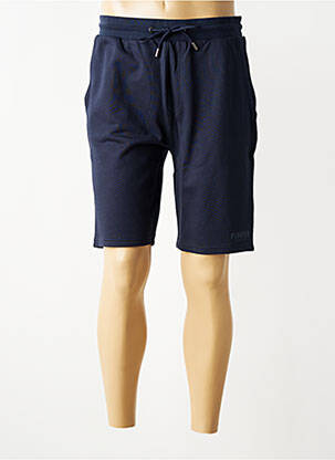 Bermuda taille élastique taille normale bleu PIONEER homme