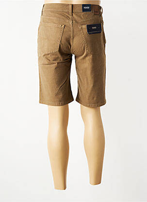 Bermuda tissage denim taille normale marron PIONEER homme