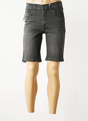 Bermuda tissage denim taille normale gris PIONEER homme