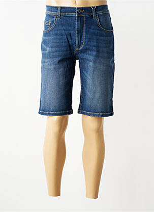 Bermuda tissage denim taille normale bleu PIONEER homme