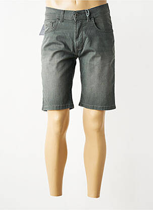 Bermuda tissage denim taille normale gris PIONEER homme