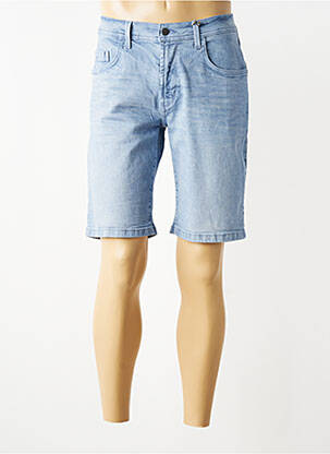 Bermuda stretch taille normale bleu PIONEER homme
