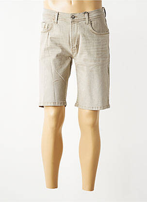 Bermuda stretch taille normale gris PIONEER homme