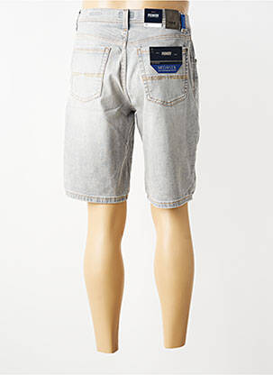 Bermuda tissage denim taille normale gris PIONEER homme