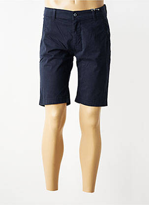 Bermuda stretch taille normale bleu PIONEER homme