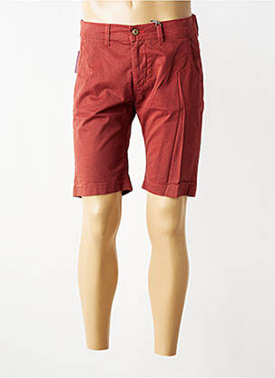 Bermuda taille à pinces taille normale orange PIONEER homme
