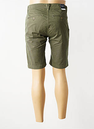 Bermuda taille à pinces taille normale vert PIONEER homme