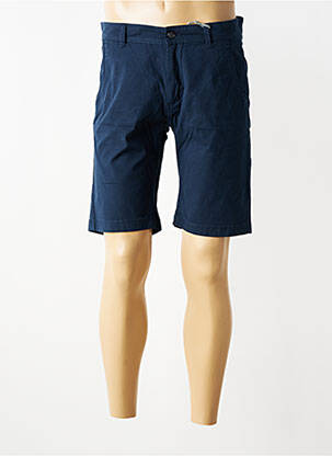 Bermuda stretch taille normale bleu PIONEER homme