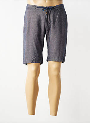 Bermuda taille élastique taille normale bleu PIONEER homme