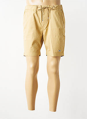 Short tissage popeline taille normale beige PIONEER homme