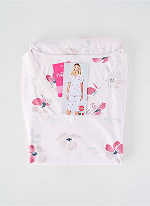 Pyjama col v rose BIP BIP femme