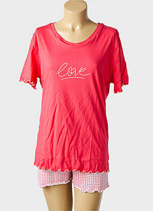 Pyjashort col rond rose BIP BIP femme