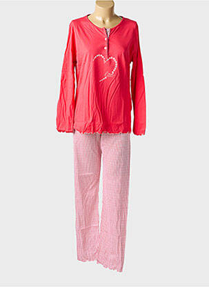Pyjama coupe droite rose BIP BIP femme