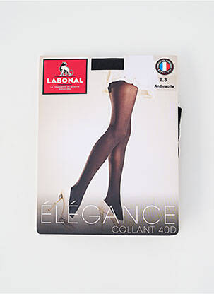 Collants tissage voile noir LABONAL femme