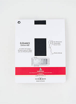 Collants tissage voile noir LABONAL femme